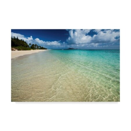Trademark Fine Art Cameron Brooks 'Lanikai Beach' Canvas Art, 30x47 ALI40455-C3047GG